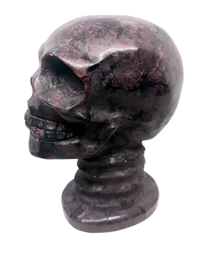 2.6lbs Firework Garnet Crystal Skull with Neck