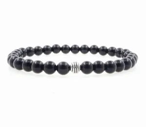 Black Onyx 6mm Beaded Bracelet