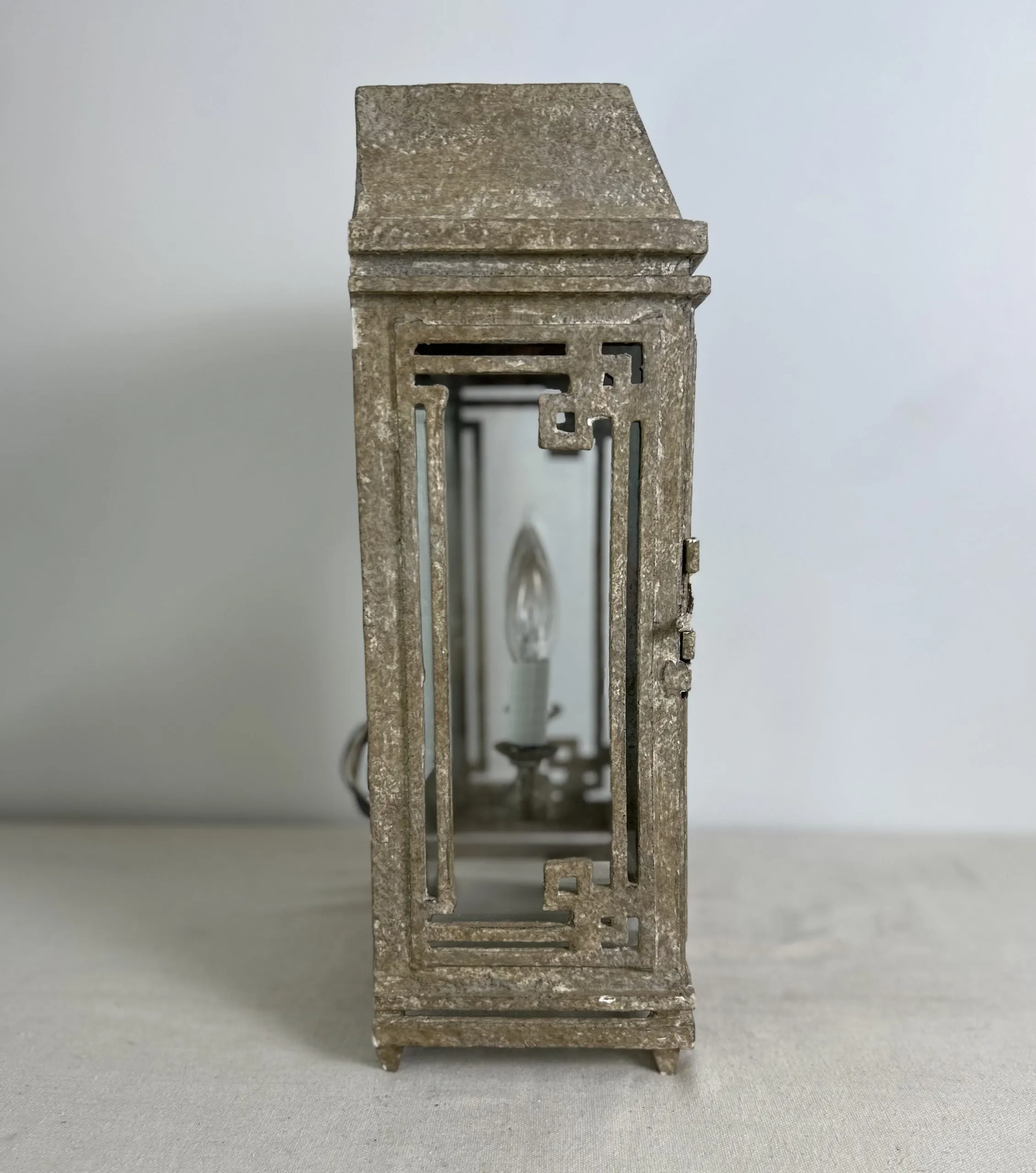 Bruce Eicher Design Wall Light, Exterior, Painted Metal, Ornate, Double Socket