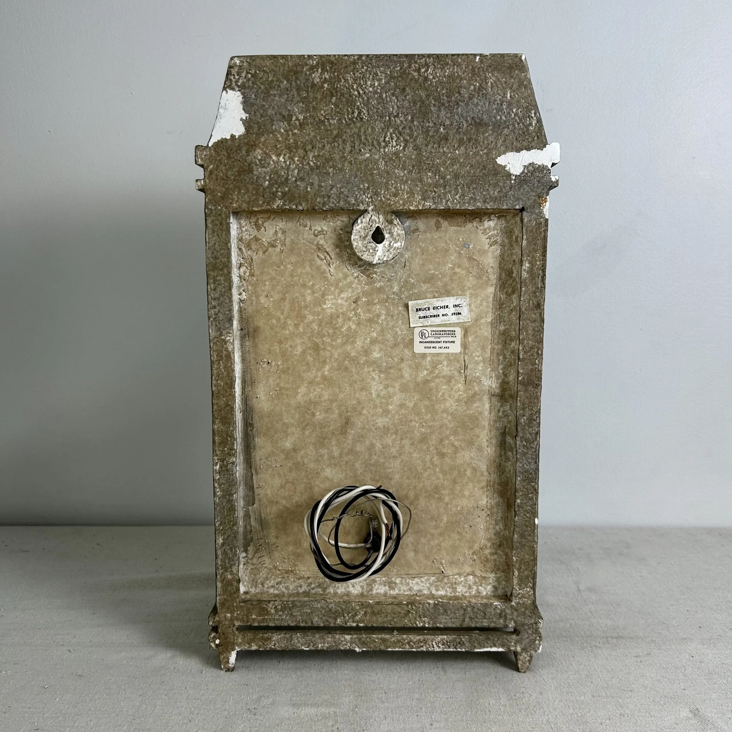 Bruce Eicher Design Wall Light, Exterior, Painted Metal, Ornate, Double Socket