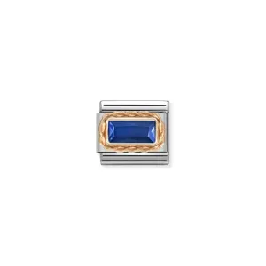 Composable Blue Baguette Link - Rose - 430604/007