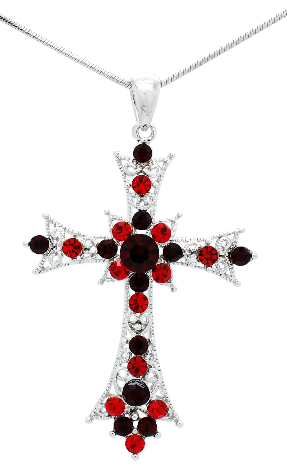 Deluxe Lace Cross Necklace - Large