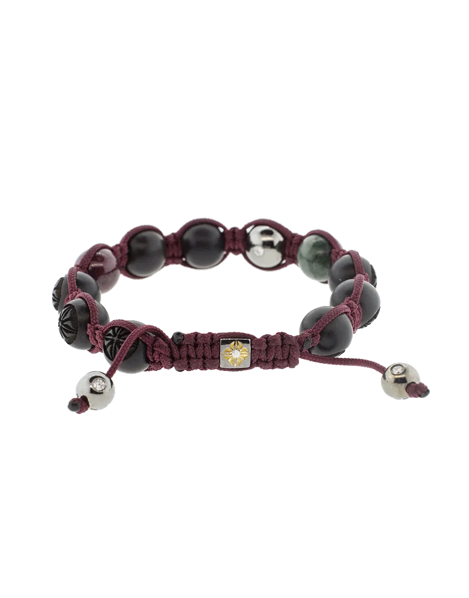 Ebony Wood Bead Bracelet