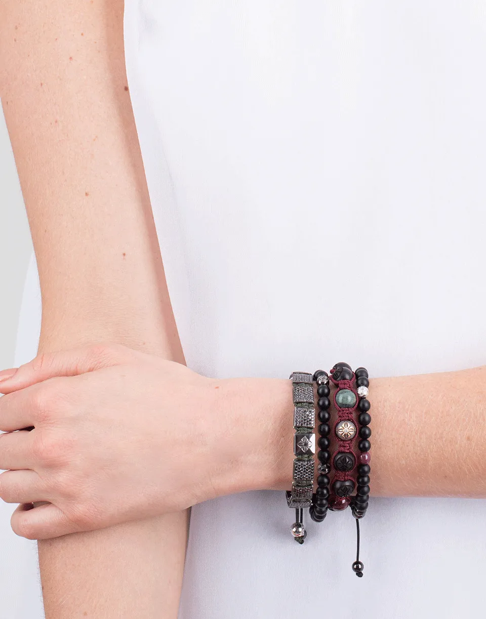 Ebony Wood Bead Bracelet