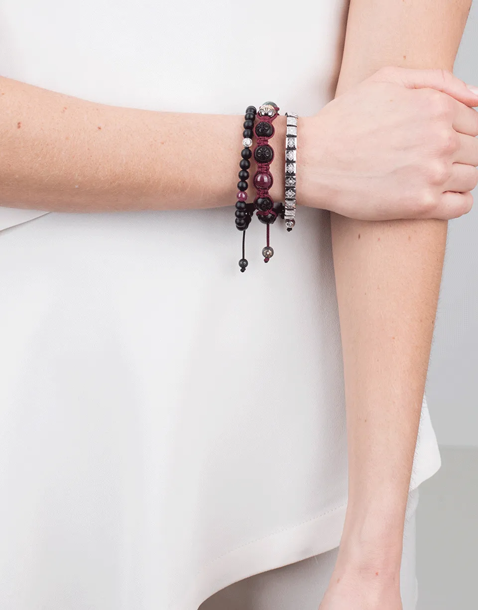 Ebony Wood Bead Bracelet