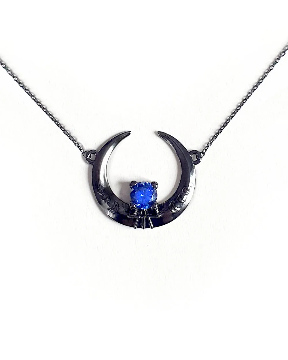 Eclipse Black Silver Necklace