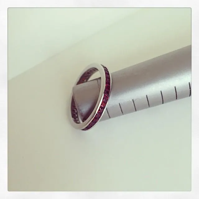 Garnet Eternity Ring