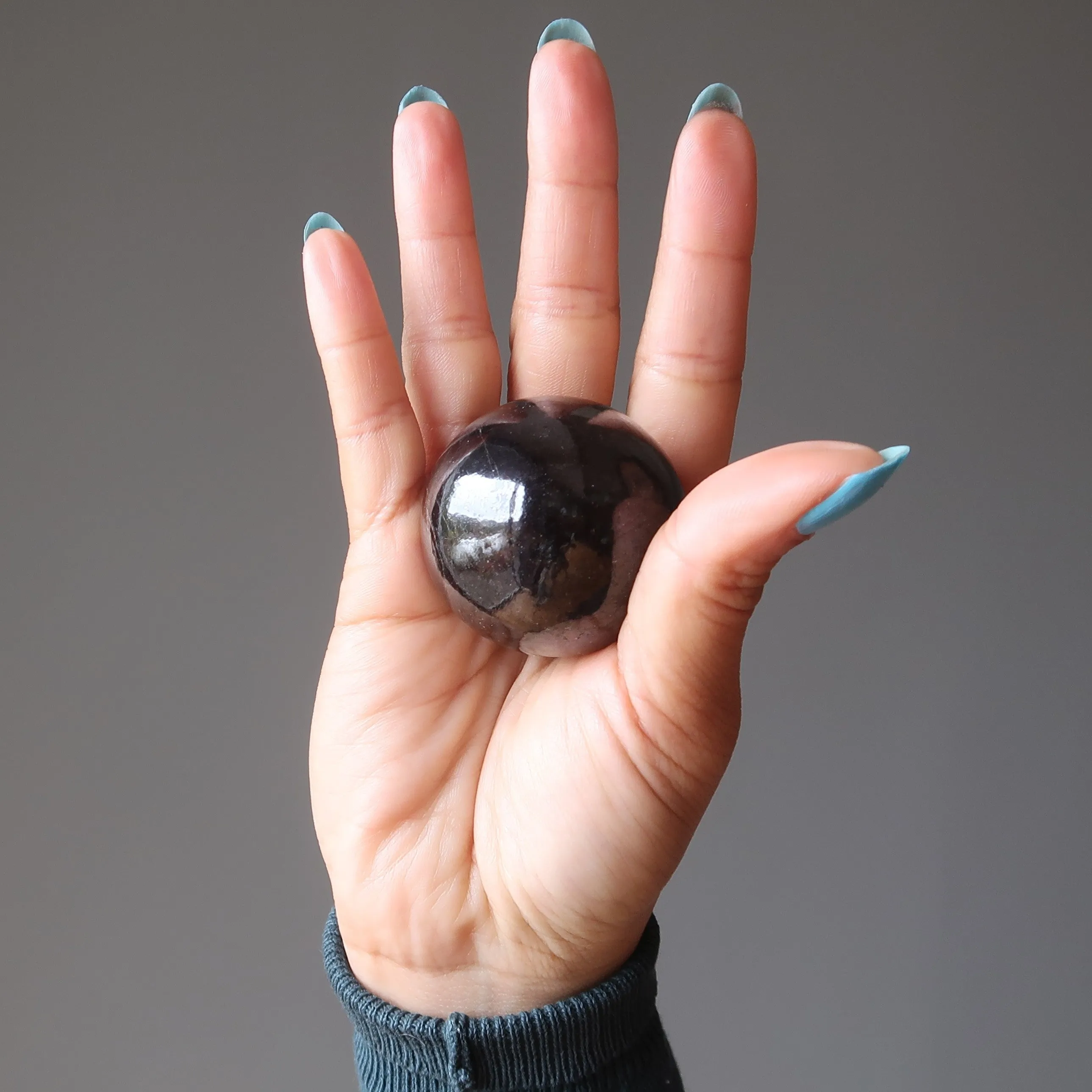Garnet Sphere Life of Luxury Deep Red Wine Gemstone Crystal Ball
