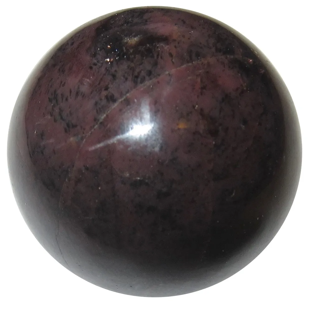 Garnet Sphere Life of Luxury Deep Red Wine Gemstone Crystal Ball