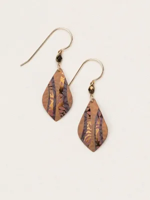 Holly Yashi Riverwind Earrings - Cocoa/Amber