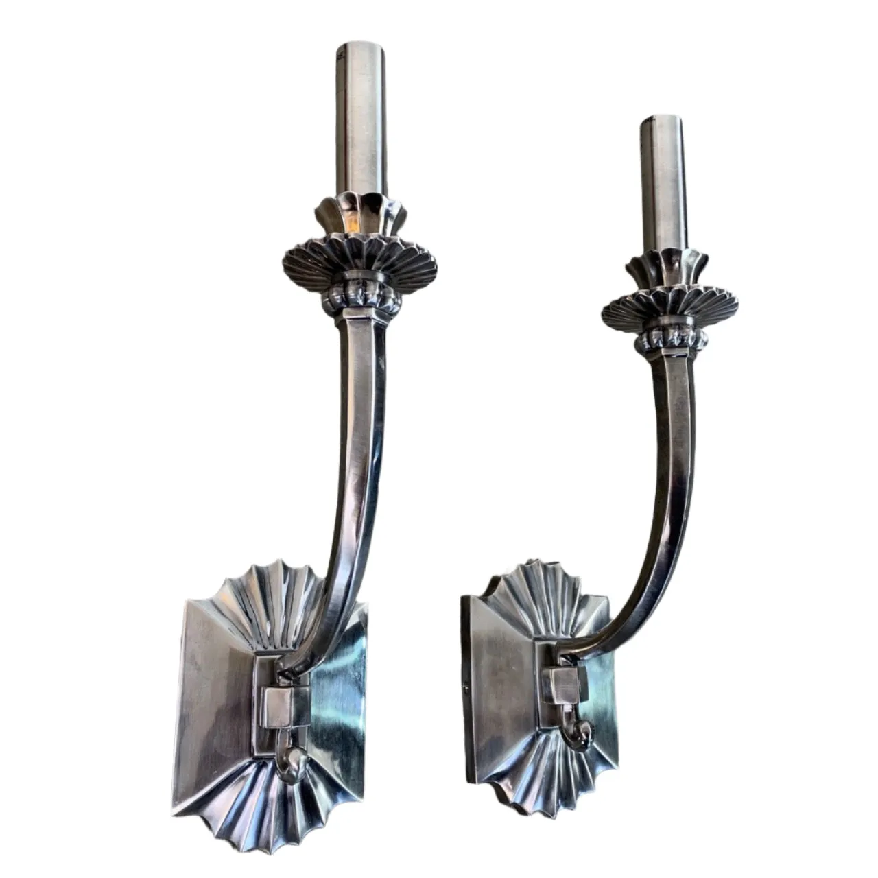 Hudson Valley Wall Light Sconce, Silver, Pewter
