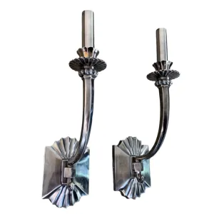 Hudson Valley Wall Light Sconce, Silver, Pewter