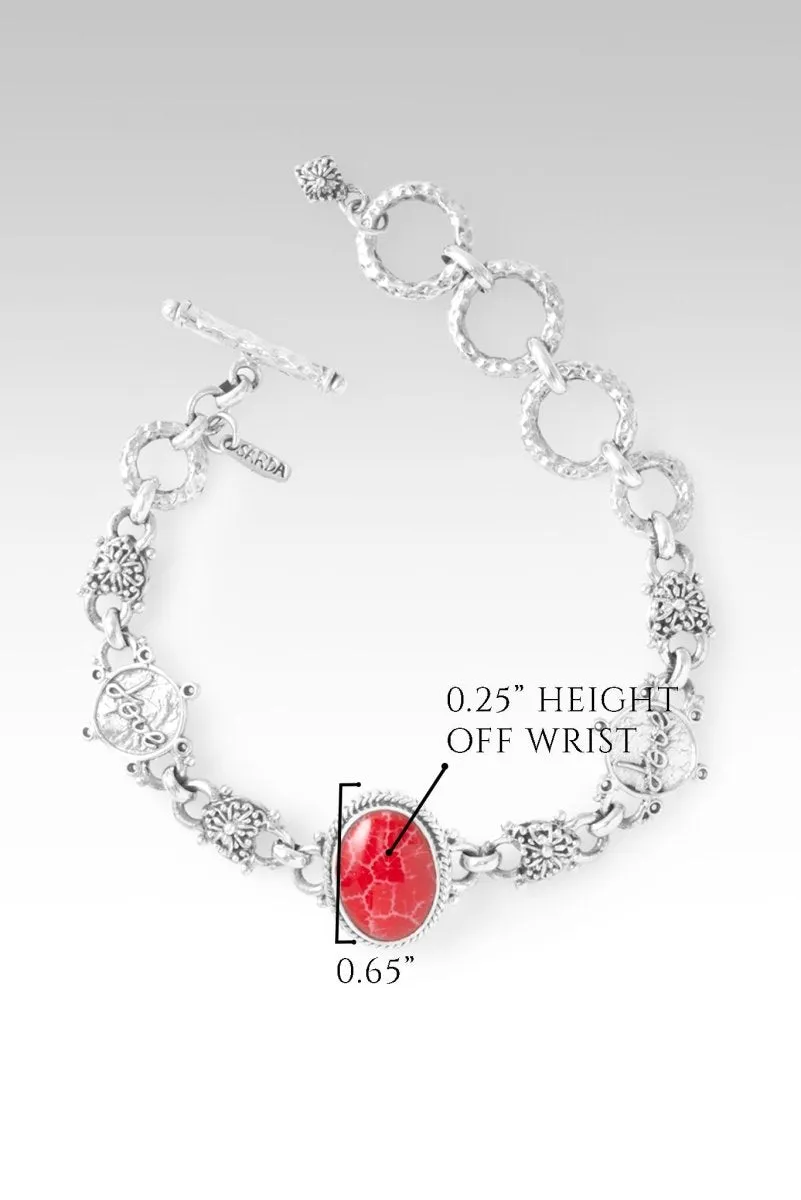 Journey of Enlightenment Bracelet™ in Red Indonesian Coral