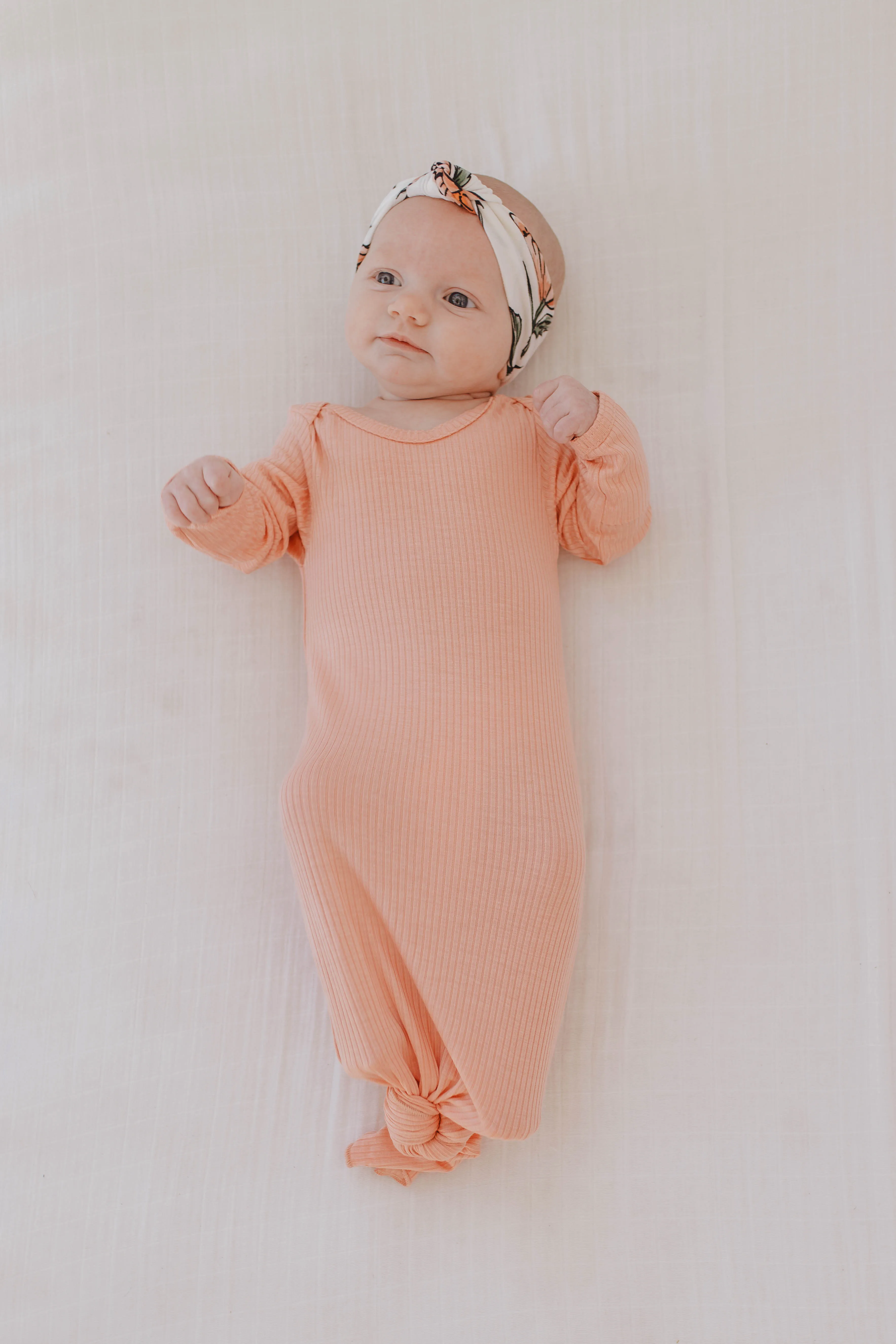 Knotted Gown | Coral Rib