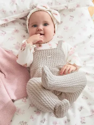 Mayoral Babygrow & Headband - Beige