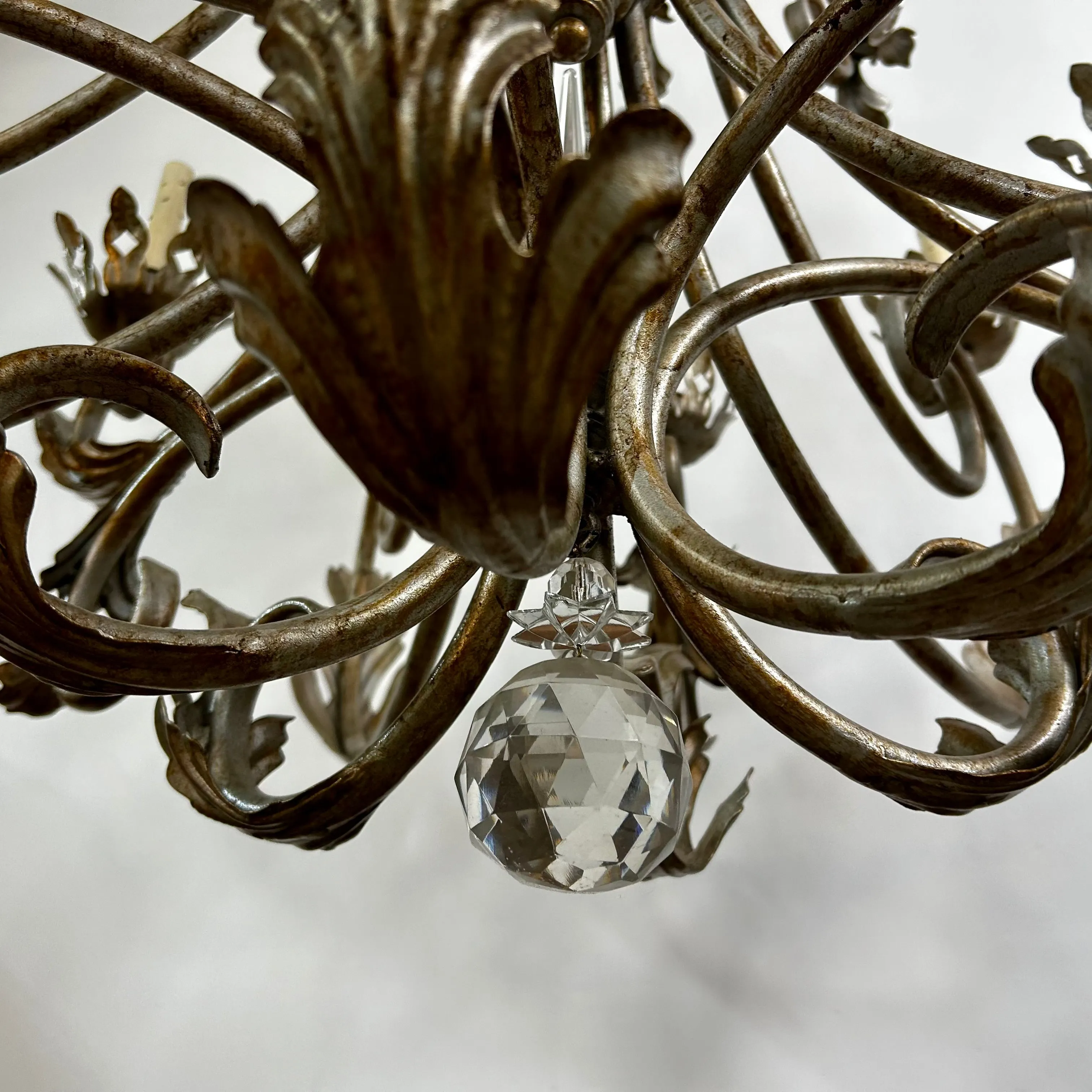 Originals 22 Crystal Chandelier, Extra Large, Silvery Gold, 24 Candle Sticks