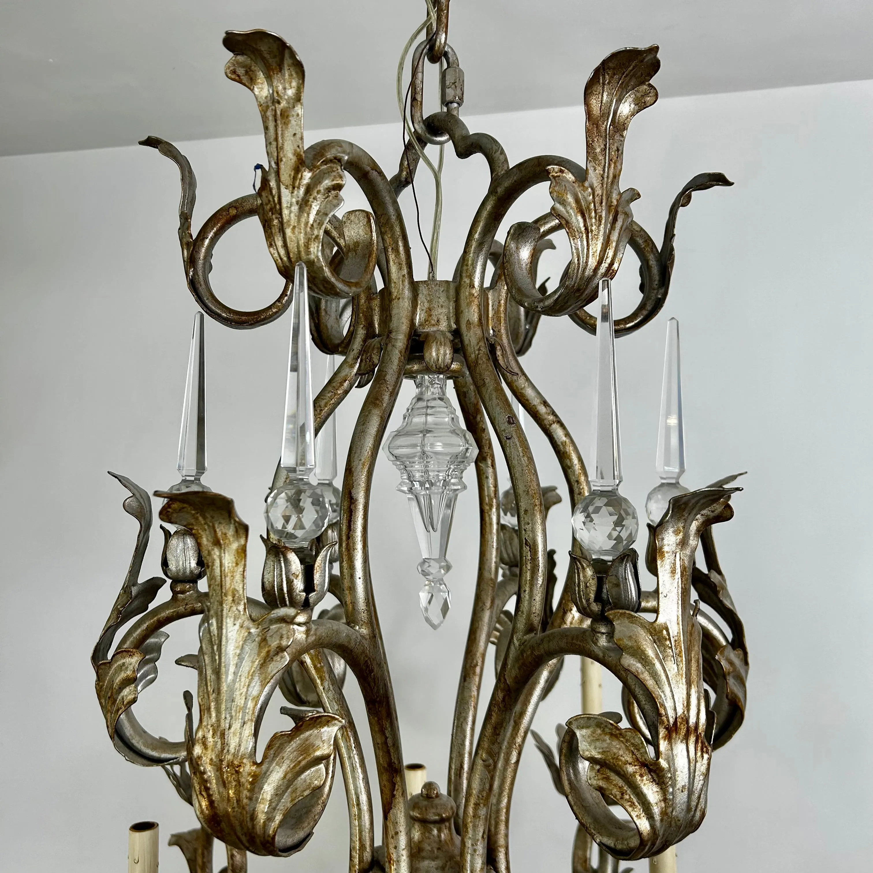 Originals 22 Crystal Chandelier, Extra Large, Silvery Gold, 24 Candle Sticks