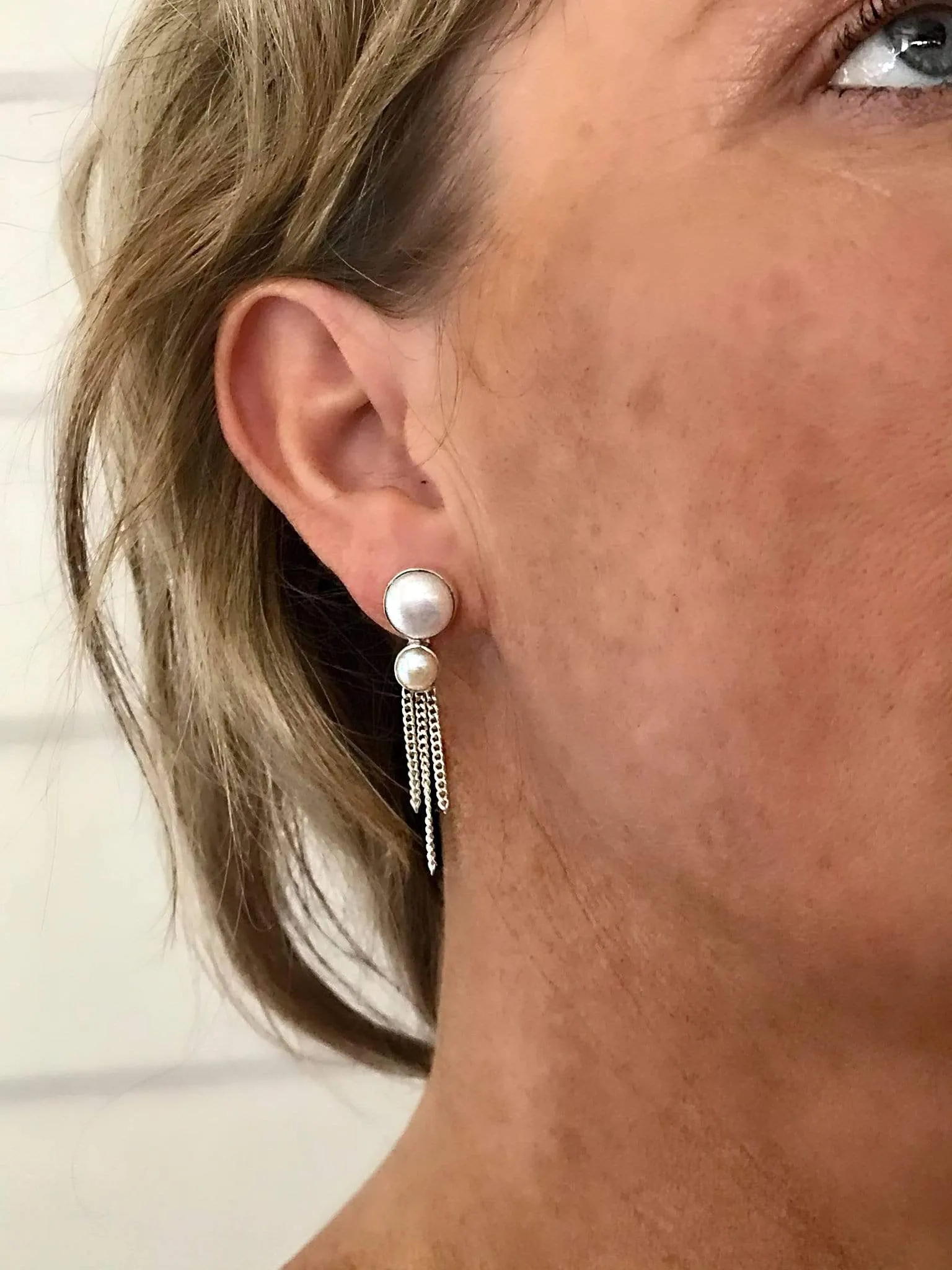 Pearl Tassel Earrings