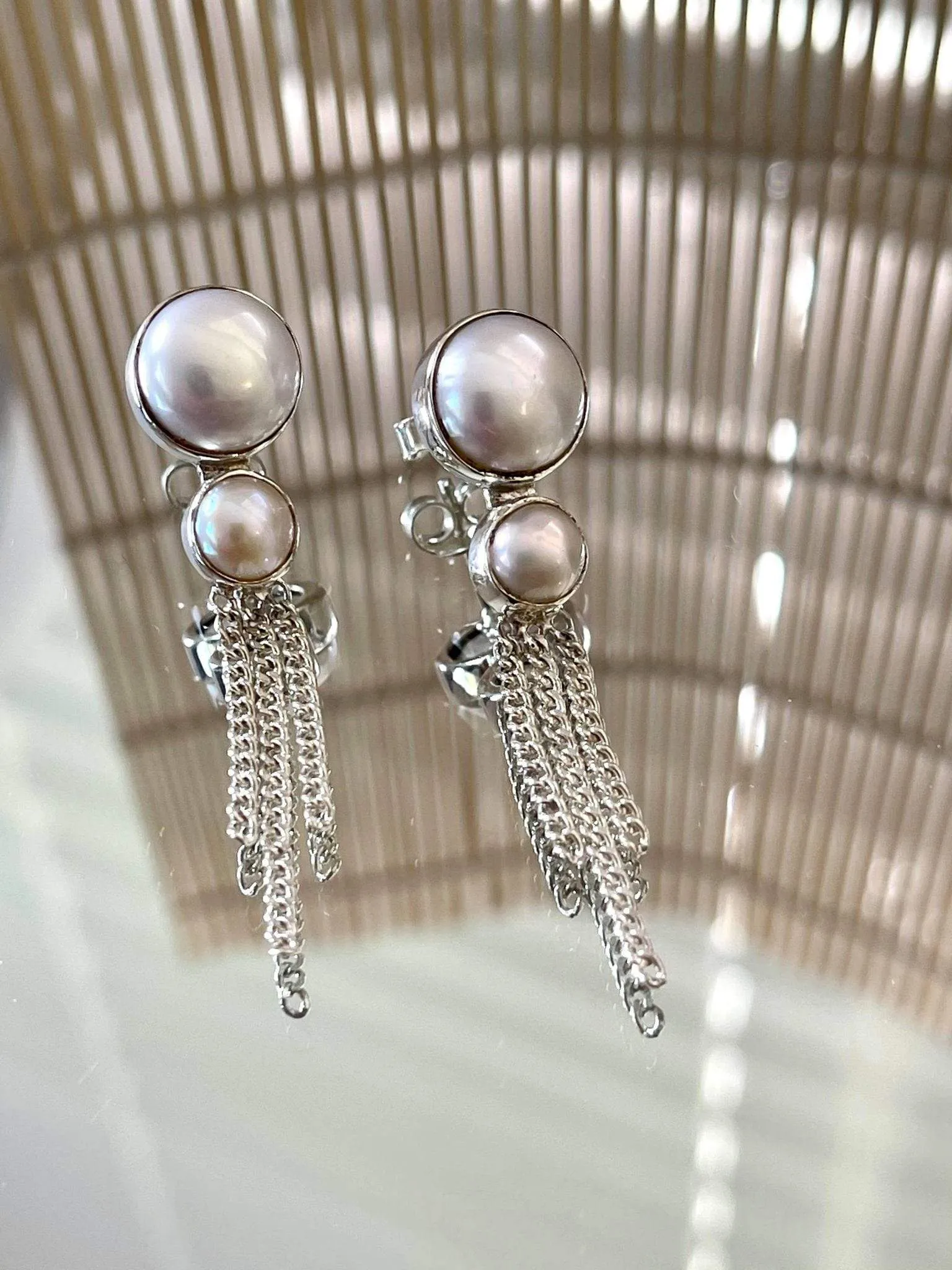Pearl Tassel Earrings