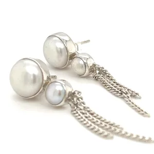 Pearl Tassel Earrings