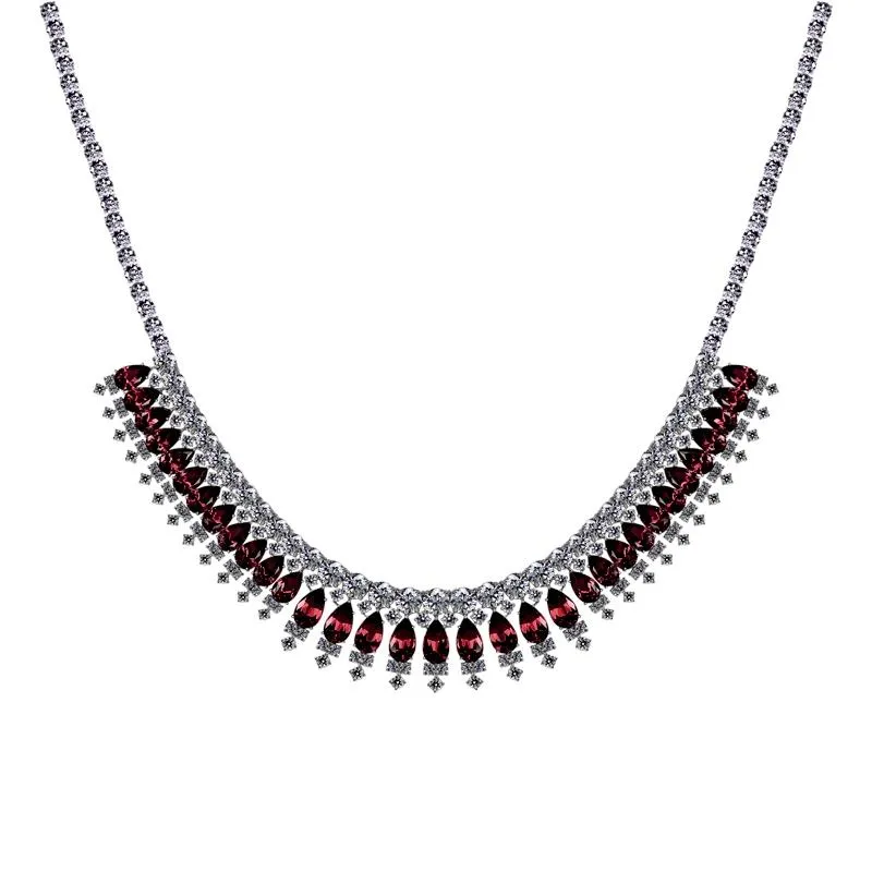 Phillipa Grand Necklace Ruby