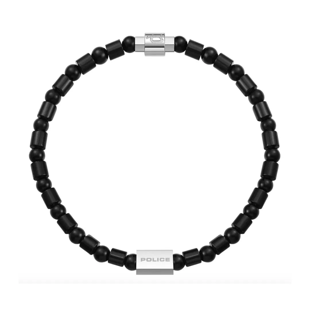 Police | Urban Colour Stainless Steel Black Onyx Bracelet