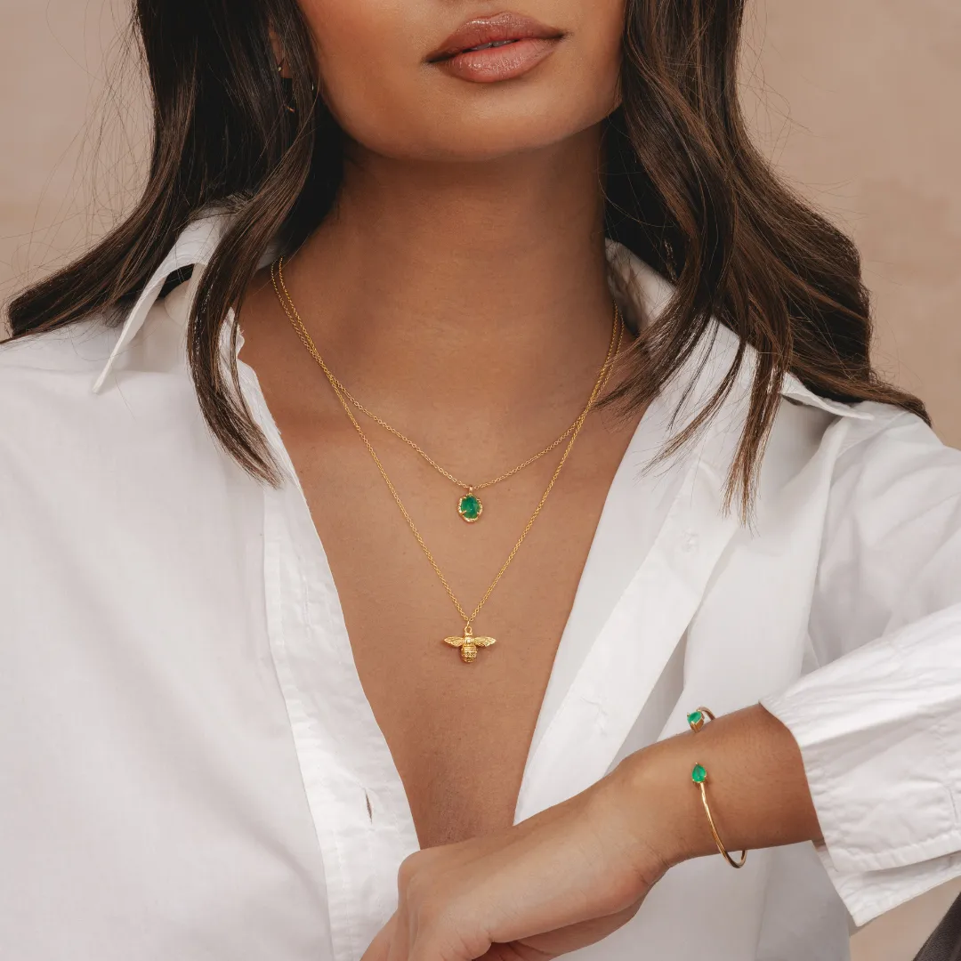 Queen Bee Necklace (Gold)