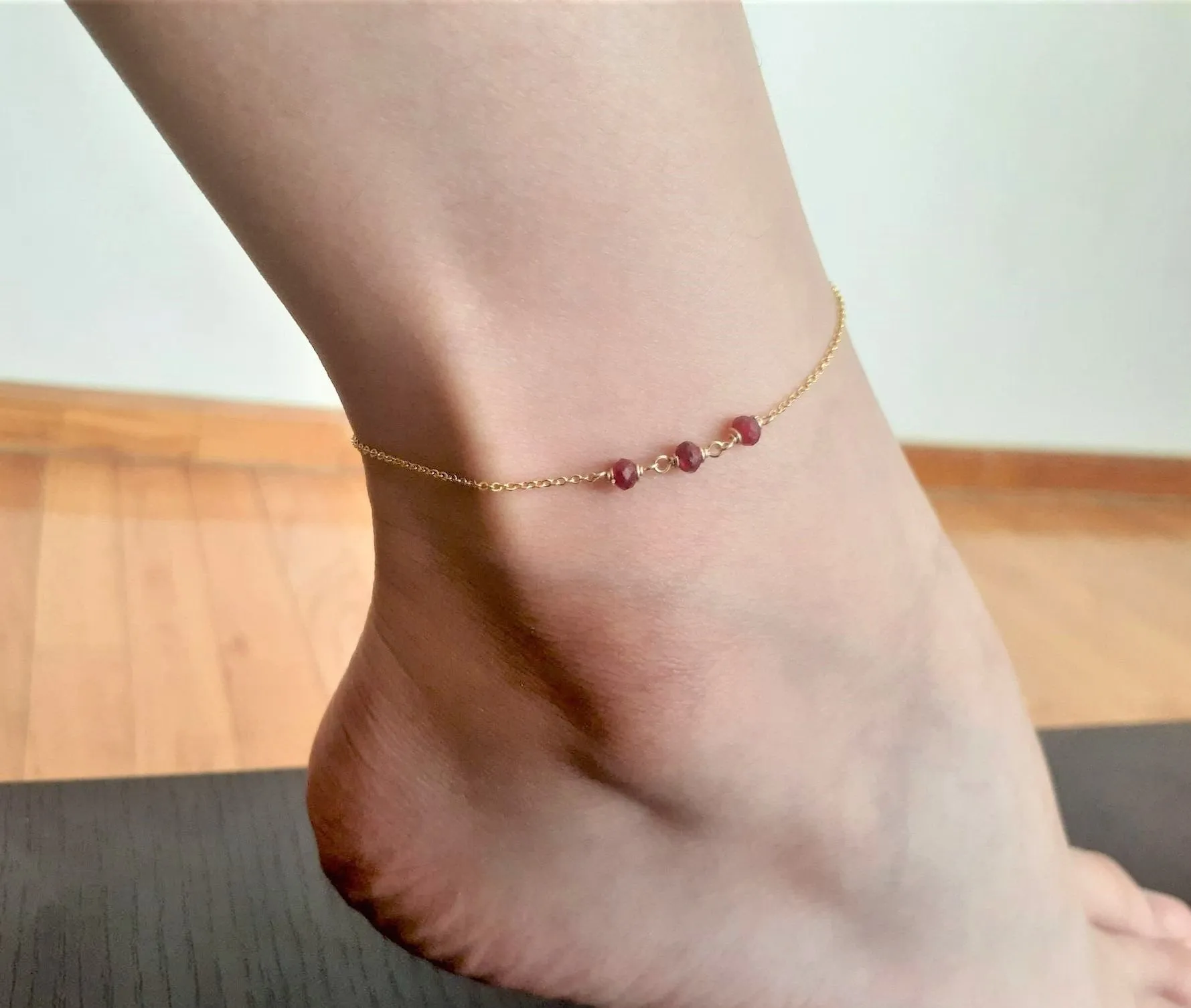 Ruby Anklet