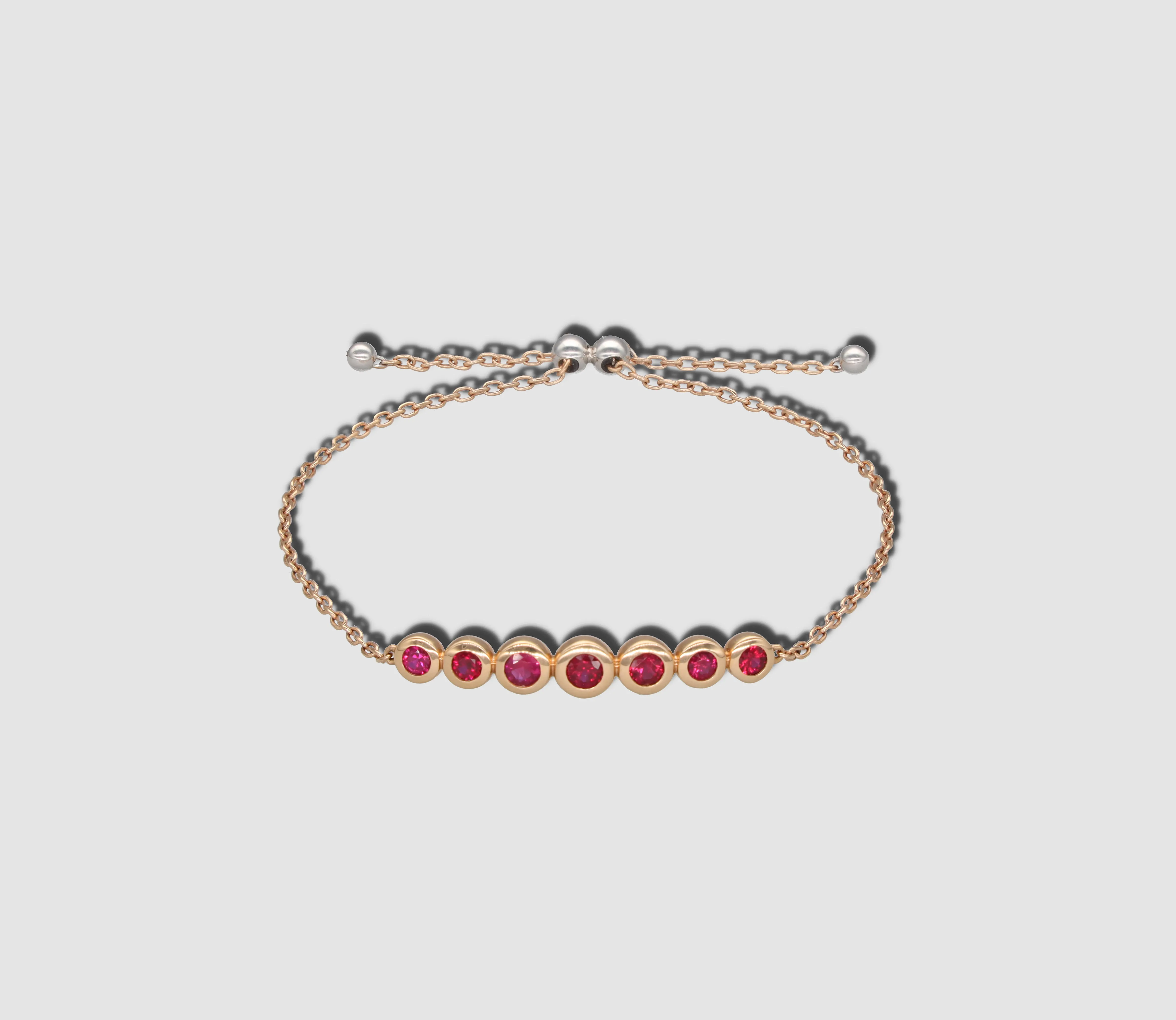 Ruby BUBBLE Bracelet