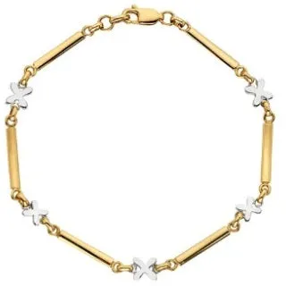 Three Piece 9K Solid Gold Papillon Kiss Jewellery Set