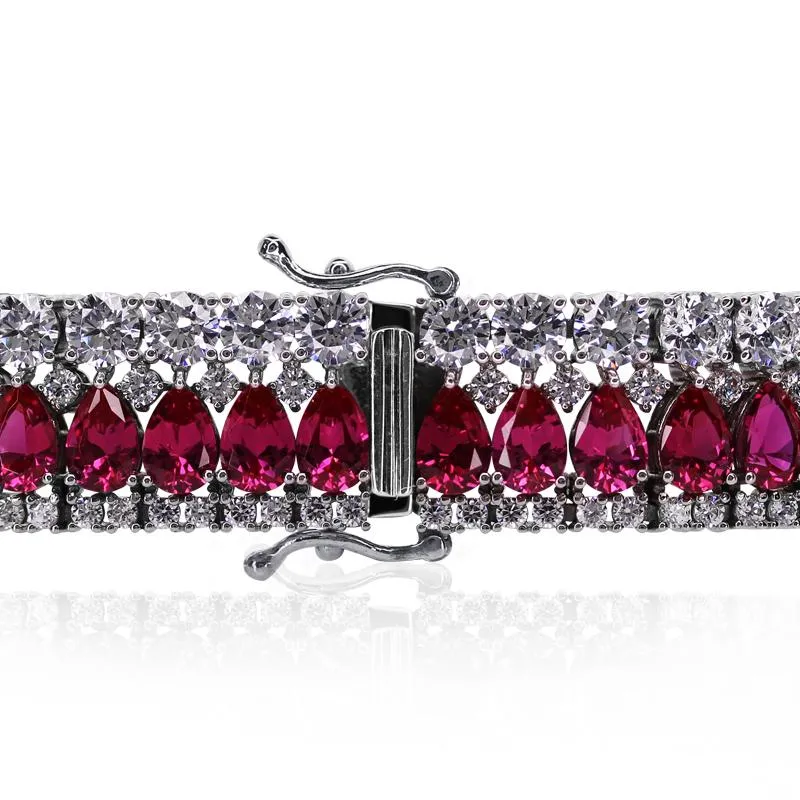 Tiered White Colored Grand Bracelet